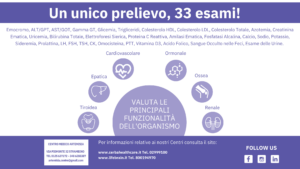 Check-up Donna - Prelievi Strambino - Centro Medico Artemisia