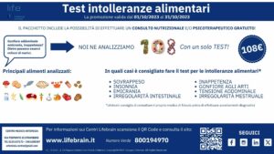 Test intolleranze alimentari-strambino-ivrea